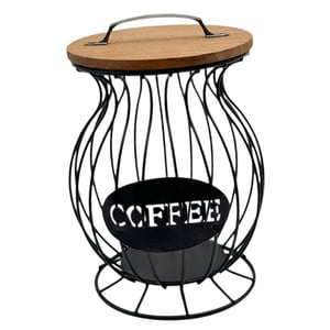 Bothyi - Soporte Para Cápsulas De Café Expreso Soporte De Alambre Para Cápsulas De Café Expreso Para Cafeterías Familiares Encimera Negro M