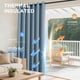 thumbnail image 4 of Cortinas Blackout Joydeco Burg 230 cm de Alto 2 Paneles Azul Cielo, 4 of 9