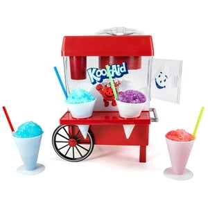 Máquina De Hielo Raspado En Forma De Cono De Nieve Nostalgia Kool-Aid, Retro, Roja