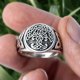 thumbnail image 3 of Anillo de Hombre Titanio Arbol Yggdrasil Moda 2022, 3 of 3