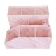thumbnail image 5 of Caja de almacenamiento de herramientas de belleza para pestañas Sisiter, mármol rosa y acrílico, 5 of 7