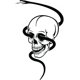 thumbnail image 1 of Decomural Snake & Skull Halloween WS-35680, 1 of 2