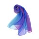thumbnail image 2 of Xiao Hua Bufanda, 1 pieza, bufanda de gasa (morado/azul oscuro/azul) - 160x50cm, bufandas de seda ligeras, poliéster suave, accesorio de moda versátil para uso diario y para combinar con atuendos., 2 of 3