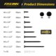 thumbnail image 2 of Kit de Tornillos para Madera FIXLINK 240PCS Cabeza Plana Phillips Negro, 2 of 7