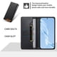 thumbnail image 3 of Funda Tipo Cartera de Cuero Sintético para Samsung Galaxy A37 Bloqueo RFID, con Ranuras para Tarjetas y Bolsillo para Efectivo, Cierre Magnético Fuerte Negro, 3 of 6