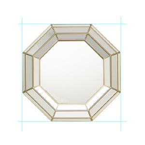 Vgo - Espejo Plastico Relieve 45 Cm.