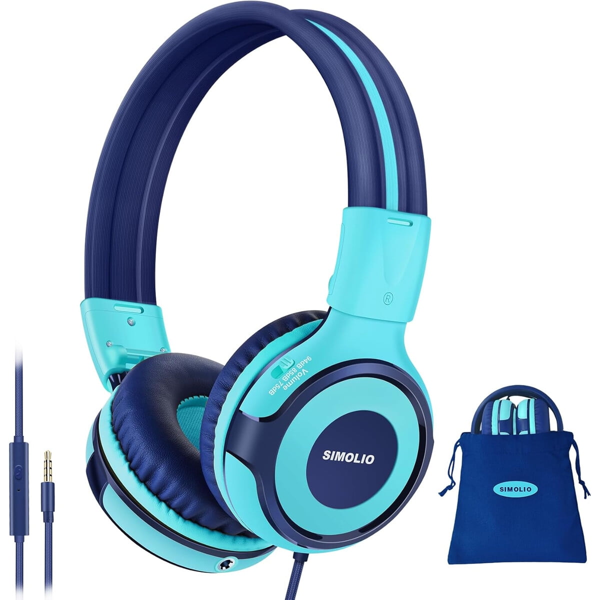 Audífonos Simolio Sm902m Niños Cable Volumen Limitado Micrófono