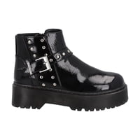Botin Casual Mujer Negro Plataforma Rob 53 Police