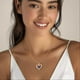 thumbnail image 4 of Collar Love Pendant Con Birthstone Zirconia Y Caja De Regalo, 4 of 5