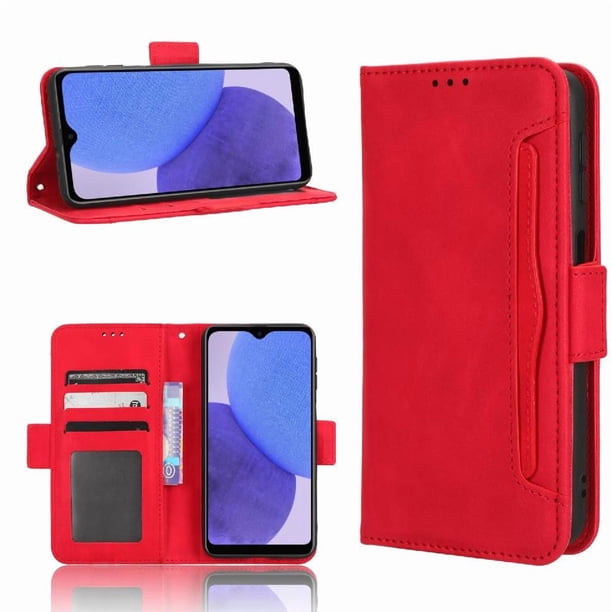 Funda Cartera Magnética para Samsung Galaxy A23E/A23S- Tarjetero Desmontable, Cuero PU, Soporte