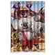 thumbnail image 1 of Cortina de ducha Blinky Bill con diseño de elefantes y ganchos (48 x 72 pulgadas), 1 of 3