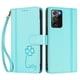 thumbnail image 3 of Funda Cartera Trébol para Samsung Galaxy Note 20 Ultra con Ranuras Tarjetas y Carga Inalámbrica Verde menta, 3 of 6
