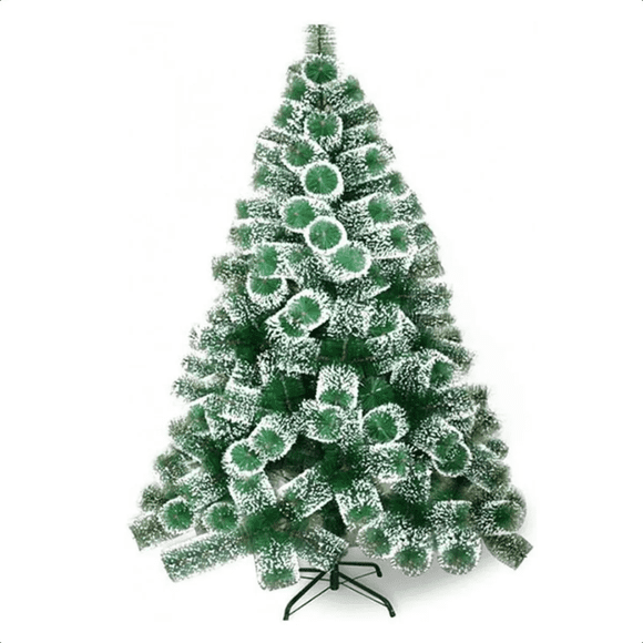 Árbol De Navidad Pascua 1.5 Metros Nevado Armable Verde