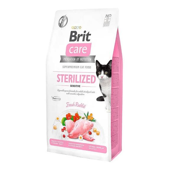 Brit Care Gato Sterilized Sensitive Rabbit 2Kg