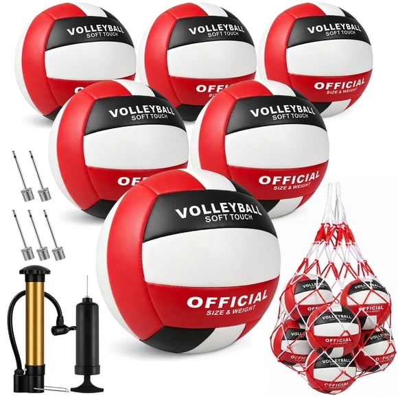Set de 6 pelotas de voleibol Sbarklo talla 5 - Impermeables y suaves