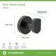thumbnail image 3 of Gancho para bata Symmons Dia 353RH-MB de pared, negro mate, 3 of 5