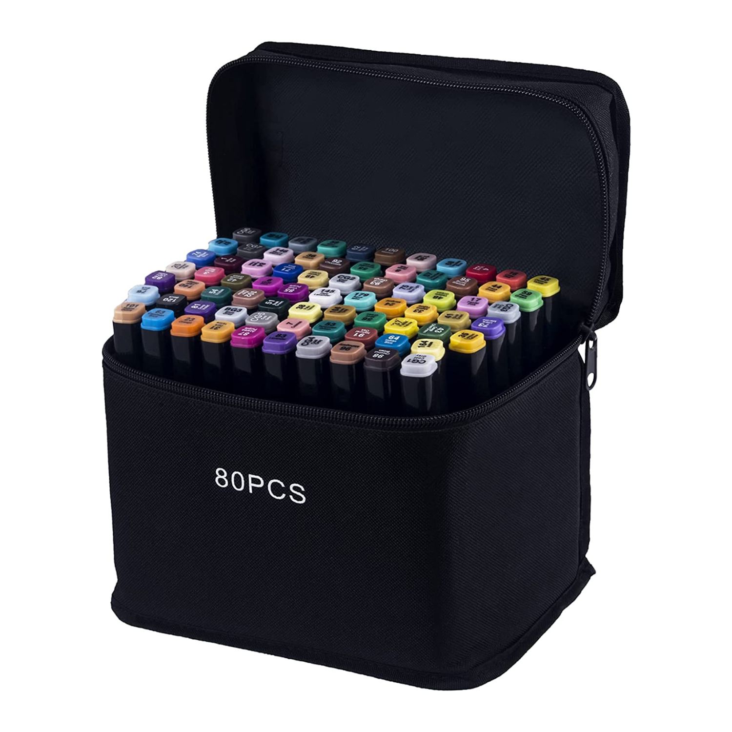 Importclick - Set 80 Lápices Marcadores Gráficos Dibujo Doble Punta