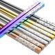 thumbnail image 1 of Palillos FOFAYU de Metal 5 Pares Multicolor Acero Inoxidable 23,5 cm, 1 of 7