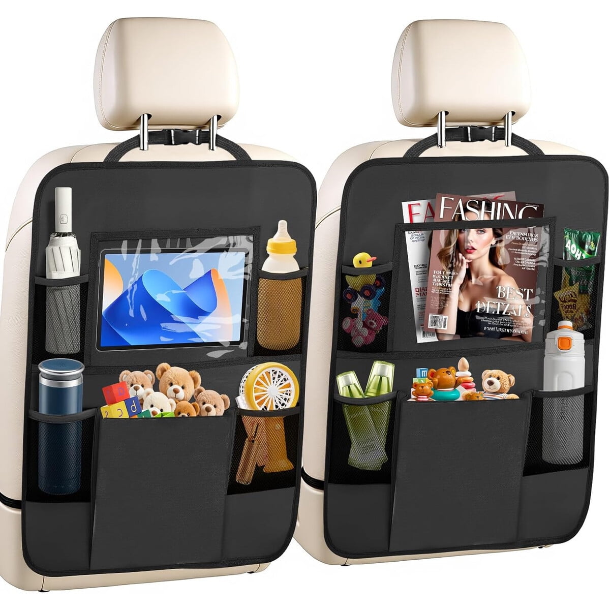 Organizador Asiento Trasero Axelect 2 Pack 600d Porta Tablet