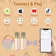 thumbnail image 4 of Máquina de karaoke con 2 micrófonos para niños y adultos, portátil con Bluetooth, altavoz con luces LED, ideal para cumpleaños de niñas de 3 a 12 años., 4 of 7