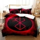 thumbnail image 1 of Berserk Logo Bedding Set Duvet Cover Comforter Pillowcase Boys Girls Adults Bedroom Bed Sheets, 1 of 5