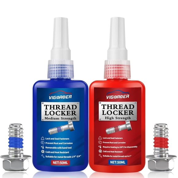 Vigorder Thread Lock Medium and High Strength, Thread Locker