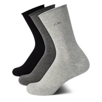 Calcetines Redondos Calvin Klein Para Mujer, Mezcla De Algodón Suave, Paquete De 3