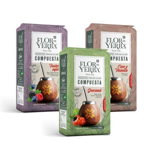 Pack X 3 Flor De Yerba Sabores Exóticos 500Gr