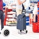 thumbnail image 2 of 2 ruedas de repuesto de goma para carrito de compras, ruedas de plástico con espuma, diseño moderno y negro, antideslizantes., 2 of 5