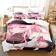 thumbnail image 1 of Mori Calliope Bedding Set Bed Set Adult Kid Bedroom Duvet cover Sets Kawaii Girl Bed Sheets, 1 of 5
