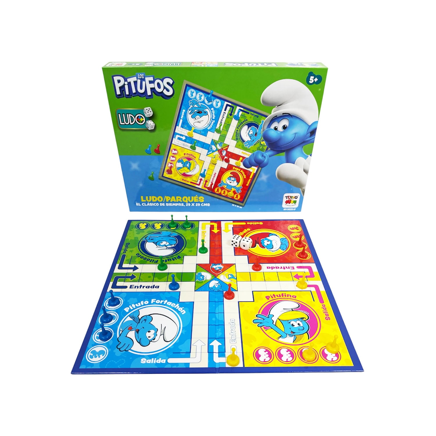 Toyng - Juego De Mesa Ludo Los Pitufos - Los Pitufos