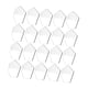 thumbnail image 3 of 20 piezas Tarjeta de licencia de nombre Tarjetas de asientos hexagonales con soporte Tarjetas de letreros de nombre Tarjetas de bricolaje para, 3 of 5