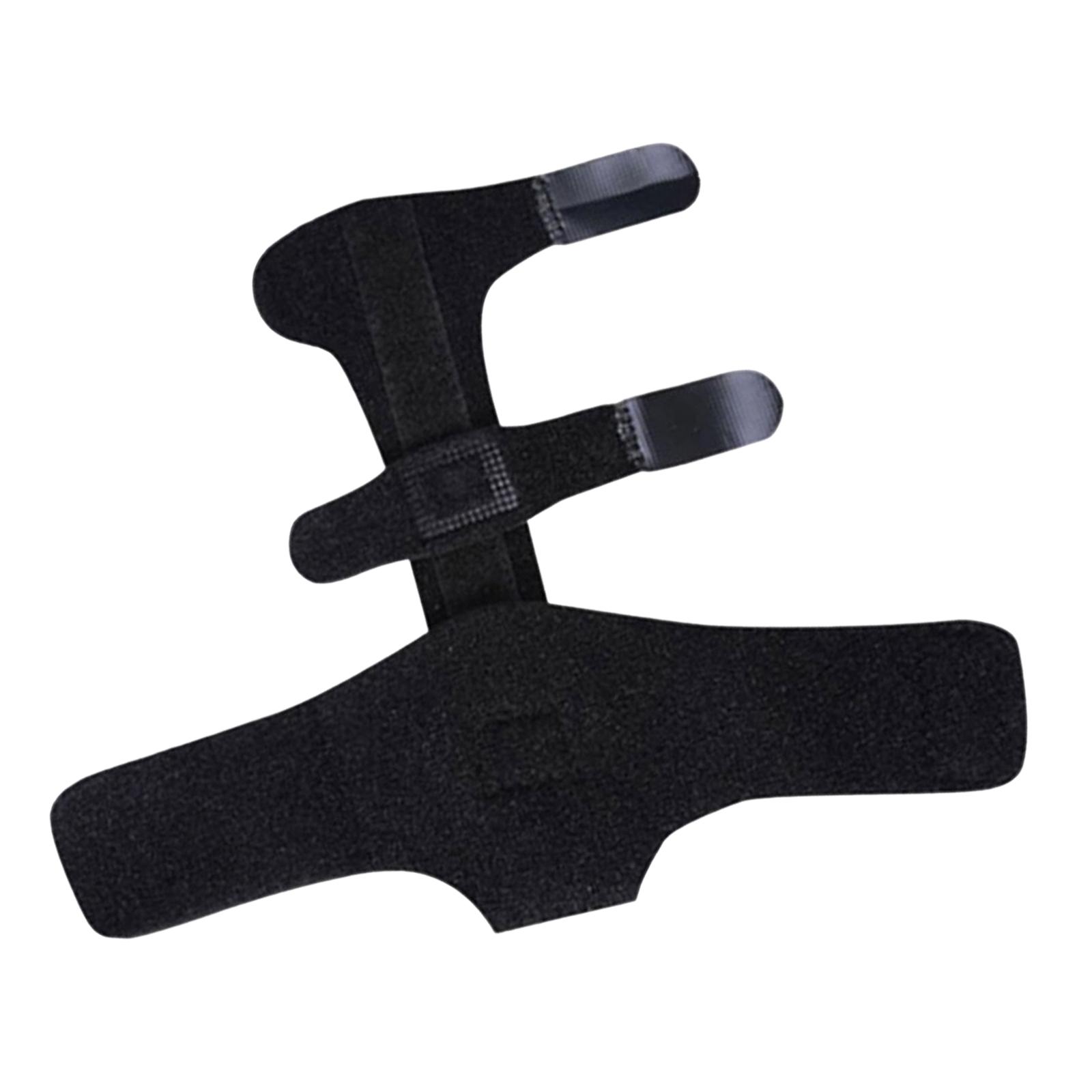 Ioensy - Férula De Dedo En Gatillo Transpirable Para Soporte De Dedo De Mano Izquierda O Derecha Negro