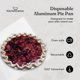 thumbnail image 2 of Molde para tartas KitchenDance, papel de aluminio redondo de 9 pulgadas, paquete de 500, 2 of 9