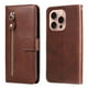 thumbnail image 1 of Funda con Cremallera para iPhone 16 Pro Max, Carcasa Cartera de Cuero PU con Soporte y Tarjetero, 1 of 6