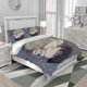 thumbnail image 1 of 3pcs Low Tide in Twilight Illustration Depicts Gentle Interaction And Affectionate Gaze Themed Print Three Piece bedding Soft Duvet Cover And Two Pillowcases, 1 of 5