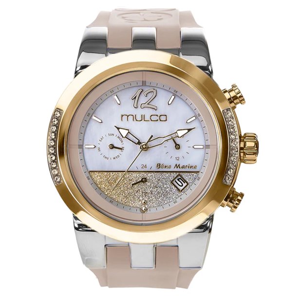 Reloj MULCO Resistente al Agua para Mujer, Acero Inoxidable con Acabado en Oro Rosa, Analógico