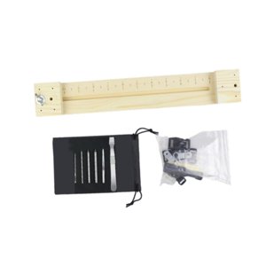 Magideal - Kit Para Hacer Pulseras Con Plantilla De Paracord De Madera, Kit Para Hacer Pulseras, Kit Para Tejer Nudos Trenzados Con Cordón De Paracaídas, Regalos Fabricante Largo 6 Pines