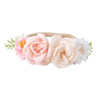 Magideal - Headband Headwear Soft Newborn Head Flower Elástico Beautiful Cute Turban Hair Band Para Newborn Toddler Festive Shower , Estilo D