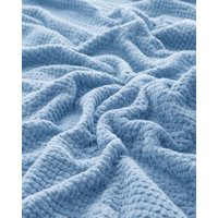 Mylhogar - Frazada Con Chiporro Plaza Y Media 150X200Cm Celeste