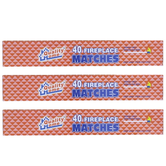 Fósforos largos de madera Quality Home de 28 cm, 3 cajas
