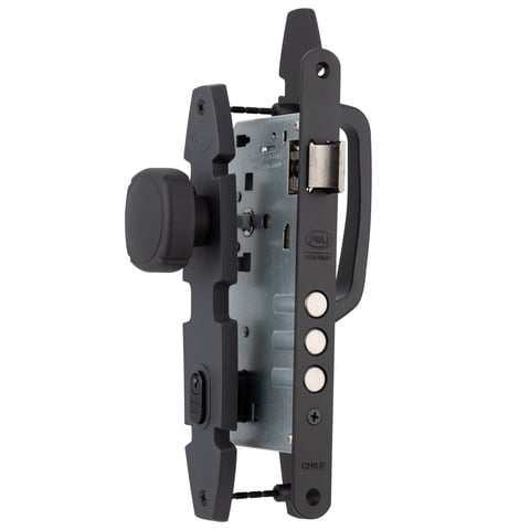 Poli - Cerradura Embutida Nórdica Oval B60 Pomo Acceso 1/2