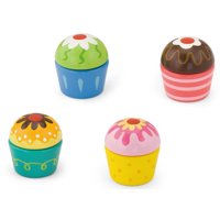 Roots Toys - Juego Set Cupcakes De Madera