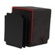 thumbnail image 2 of Estuche De Cuero Para Cartas 100+ Fundas Para Tarjetas De Visita Negro Rojo, 2 of 5
