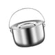 thumbnail image 3 of Olla de Camping, Olla para Cocinar, Accesorios de Cocina, Olla para Sopa, Recipiente para Aceite con Asa Y Tapa para Fiestas, Cocinas Y Restaurantes. 5.0L, 3 of 5