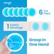 thumbnail image 4 of Paquete de 6 Bolsas de Hielo Redondas NEWGO 11 cm para Terapia Caliente y Fría, 4 of 7