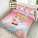 thumbnail image 2 of Princess Cartoon Series Girl 3-Pcs Bed Duvet Cover Set Microfiber Bedding Sets for Girls Kids, 2 of 5