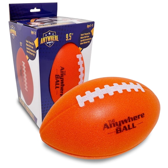 Pelota de fútbol Nature Bound 24 cm de espuma suave color naranja