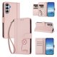 thumbnail image 2 of Funda Cartera Trébol para Samsung Galaxy A34 5G con Ranuras Tarjetas y Carga Inalámbrica Rosa, 2 of 6