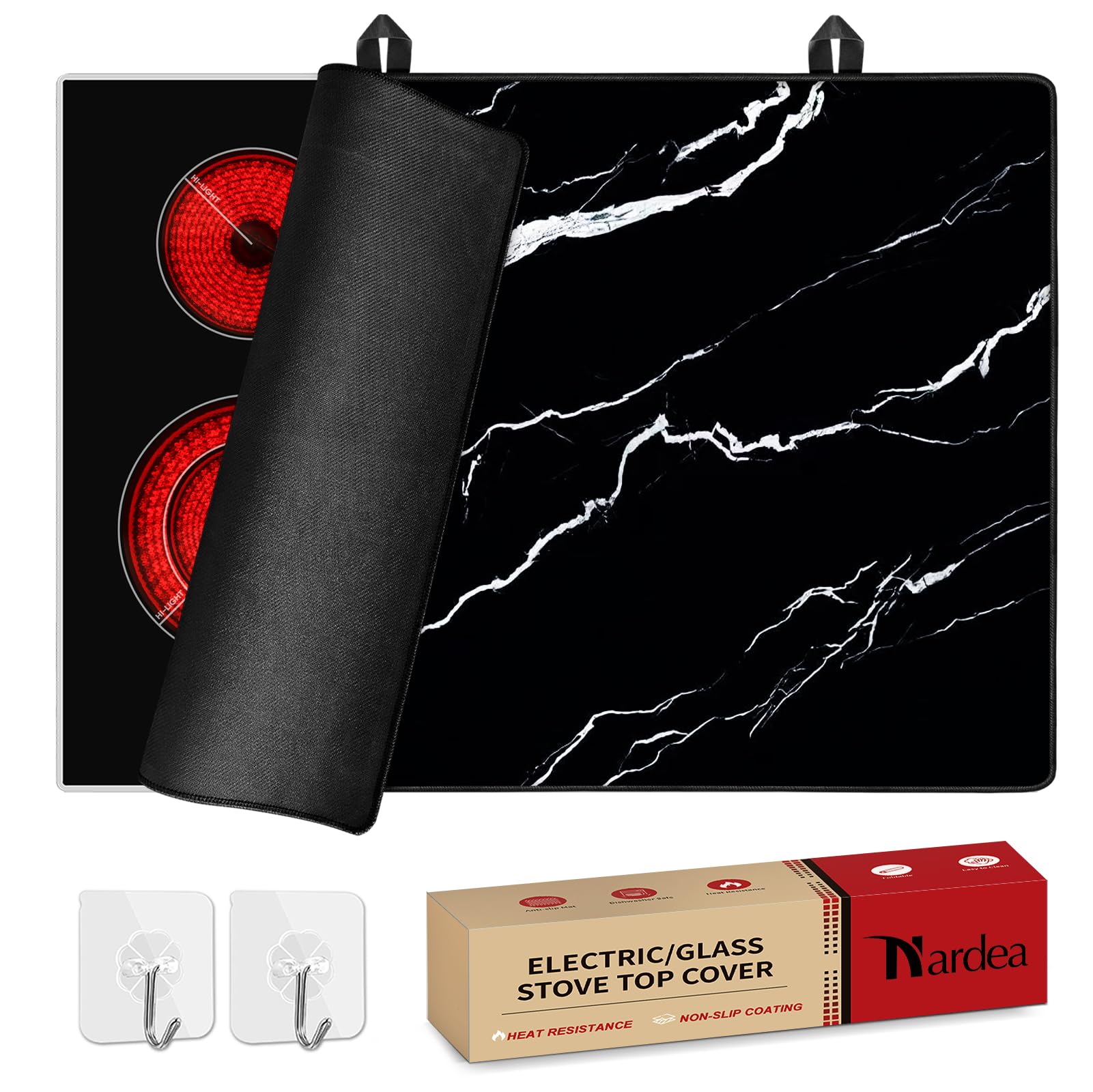 Protector De Estufa Nardea, Tapa De Cristal, 61 X 53 Cm, Resistente Al Calor